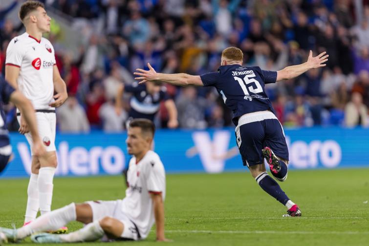 Lee Jenkins celebrates